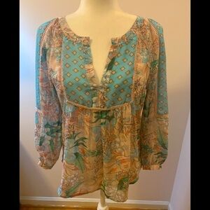 Love Fire floral tunic, size M